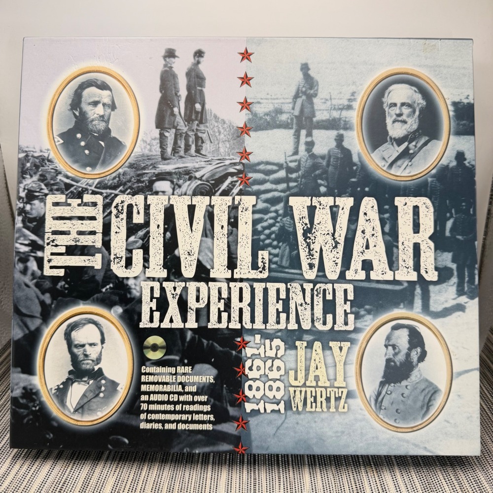 The Civil War Experience 1861-1865 Jay Wertz Hardcover Book CD Documents Rare